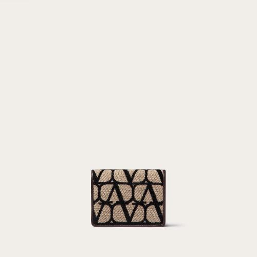 VALENTINO華倫天奴 22年秋冬 女士 錢包 PETIT PORTEFEUILLE EN TOILE ICONOGRAPHE 2W2P0Y73HU