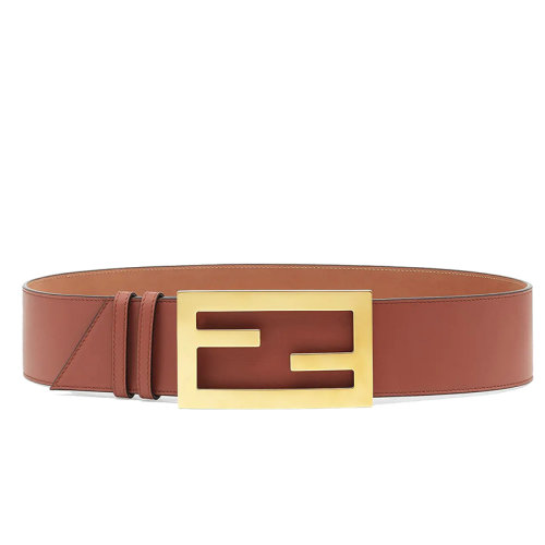 FENDI/芬迪 女士棕色小牛皮高腰帶8C0612A5DYF1GNE