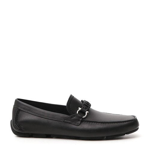 Salvatore Ferragamo/菲拉格慕 男士黑色牛皮豆豆鞋樂福鞋男鞋 02-C216-724923（99新未使用）