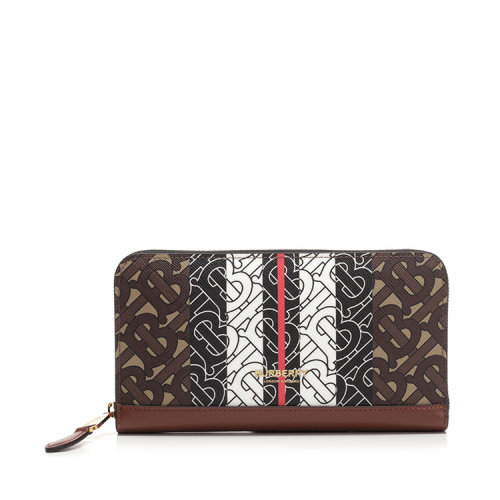  BURBERRY/博柏利 女士棕色皮革錢包 80193081 PLSX