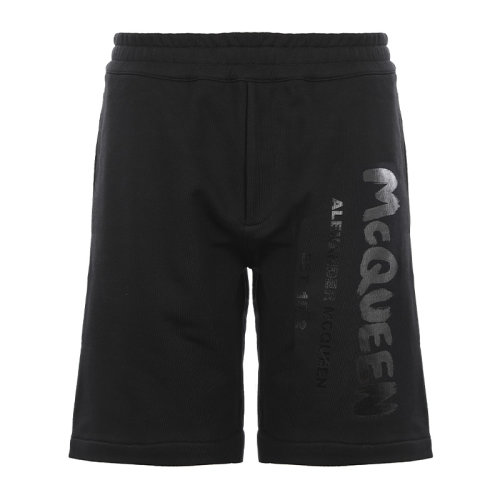 Alexander McQueen/亞歷山大麥昆22春夏字母徽標男士短褲688717QSZ81