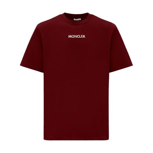  MONCLER蒙可蒙克萊 22年秋冬 男士 短袖T恤 圖案徽標T恤 H20918C000328390T488