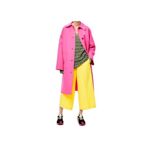  LOEWE羅意威 22年秋冬 女士 休閑褲 Elasticated cropped trousers in wool S359Y04X59-8100