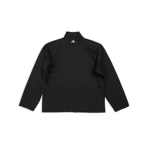 Balenciaga/巴黎世家 22年秋冬新款 ADIDAS聯(lián)名系列 男士黑色純棉高領(lǐng)長袖T恤724591TNVP81070