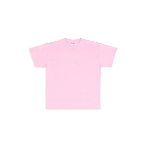  BALENCIAGA巴黎世家 22年秋冬 女士 短袖T恤 BB PARIS ICON中等剪裁T恤 612965TMVP25504