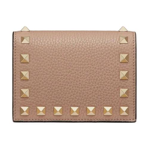  VALENTINO華倫天奴 22年春夏 女士 錢包 PETIT PORTEFEUILLE ROCKSTUD EN VEAU GRAINé WW2P0P 預定商品1-3周發貨