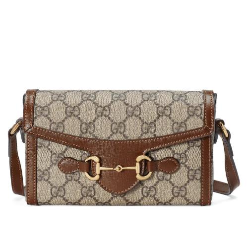  GUCCI古馳 22年秋冬 女士 Gucci馬銜扣1955系列迷你手袋 699296 92TCG 8563
