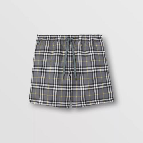  BURBERRY 22年秋冬 男士 格紋抽繩式游泳短褲 80634801