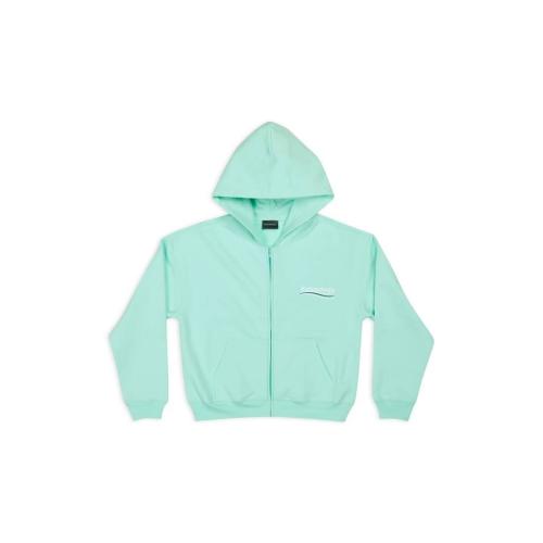  BALENCIAGA巴黎世家 22年秋冬 女士 衛(wèi)衣 Womens Political Campaign Zip-up Hoodie Small Fit