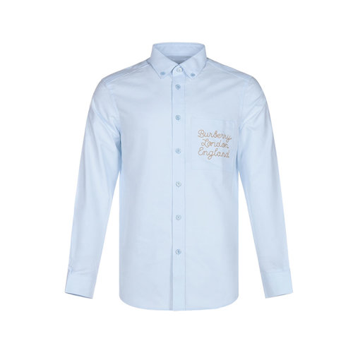 BURBERRY/博柏利 2021款 男士長袖襯衫 男款棉質(zhì)長袖襯衫 80367561