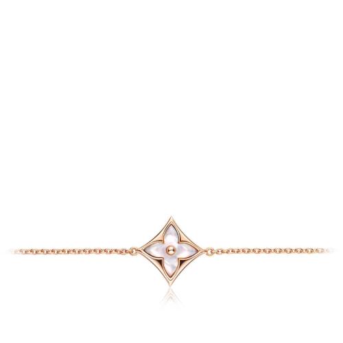  LV路易威登 22年秋冬 女士 手鏈 COLOR BLOSSOM 1*w*8K金貝殼手鏈 Q95466 預定商品2-8周發貨