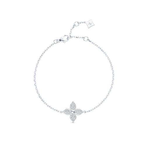  LV路易威登 22年春夏 女士 手鏈 Star Blossom 1*w*8K 金鉆石手鏈 Q95912 預定商品2-6周發(fā)貨