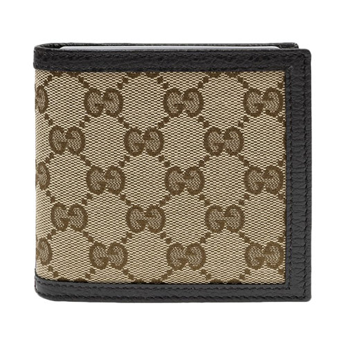 GUCCI/古馳 男士棕色牛皮短款折疊錢(qián)包 150413-KY9LN-9903