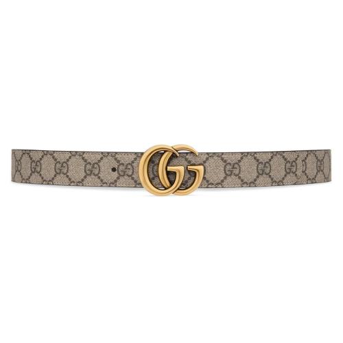  GUCCI古馳 22年秋冬 女士 雙G帶扣雙面腰帶 659417 92TIC 9769