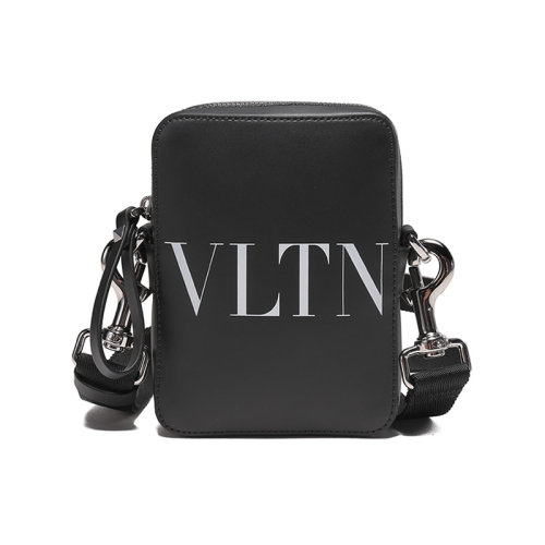 Valentino/華倫天奴 男士皮革單肩斜挎包手機包VLTN標志 XY2B0943WJW