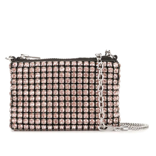ALEXANDER WANG/亞歷山大·王  潮牌女包 女士小號經典時尚潮流水鉆單肩包 20C220P269 100