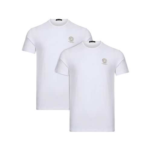 VERSACE/范思哲男士棉質圓領貼身打底短袖內衣T恤兩件套裝 AU10193 A232741