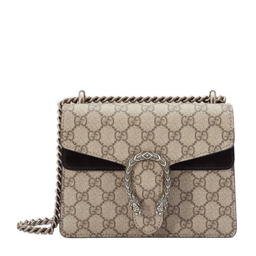 GUCCI 古馳  Dionysus系列 女士logo標志印花復古單肩斜挎包鏈條包迷你酒神包