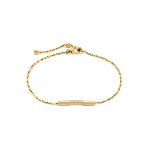  GUCCI古馳 22年秋冬 女士 Link to Love系列“Gucci”長條吊墜手鐲 662106 J8500 8000