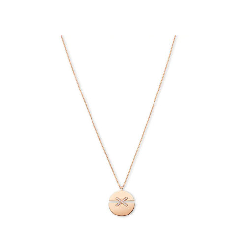 Chaumet/尚美  Jeux de Liens Harmony系列 女士1大號8k金玫瑰金切割鉆石項鏈084495