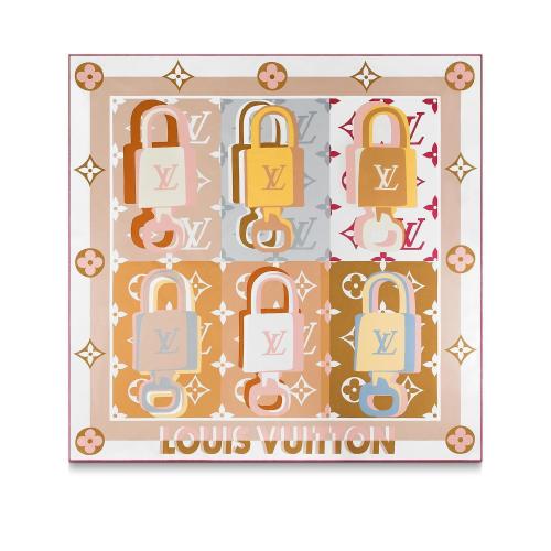  LV路易威登 22年秋冬 女士 圍巾 LV UNLOCKED 90 方巾 M77657