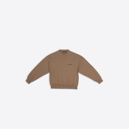  BALENCIAGA巴黎世家 22年春夏 女士 衛衣 Womens Balenciaga Sweatshirt Regular Fit  in Beig