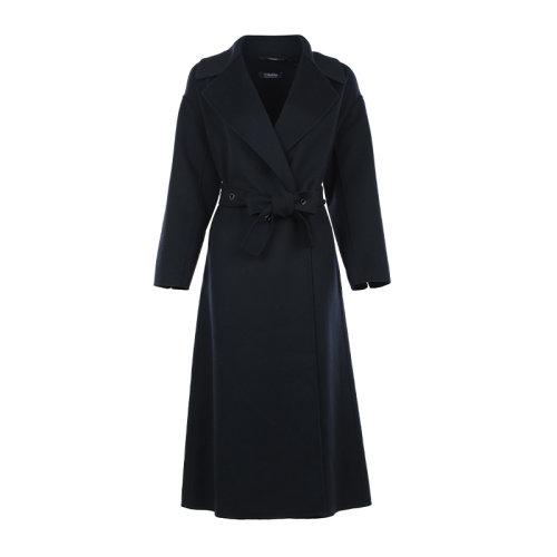 MaxMara/麥絲瑪拉21新品S'MaxMara羊毛翻領寬松浴袍式女士大衣外套90160419000EMILY0
