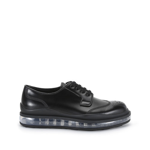 PRADA/普拉達 2021款 男士皮革系帶厚底皮鞋氣墊鞋德比鞋 2EG299 B4L