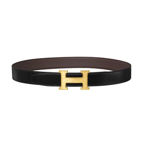  HERMES愛馬仕 22年秋冬 男士 腰帶 Boucle de ceinture H Martelee %26 Cuir de ceinture revers 預定商品1-3周發貨