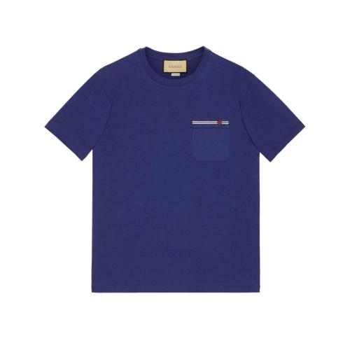  GUCCI古馳 22年秋冬 男士 刺繡棉質(zhì)T恤 673710 XJDVI 4456
