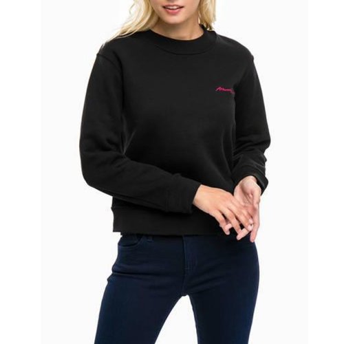  ARMANI JEANS/阿瑪尼牛仔 女士黑色棉質(zhì)衛(wèi)衣 6Y5M04 5J1JZ 1200 PLFSX