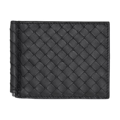 Bottega Veneta/葆蝶家 寶緹嘉男包 男士 黑色皮質經典時尚編織錢包 123180V46511000 ZWJ0012CD