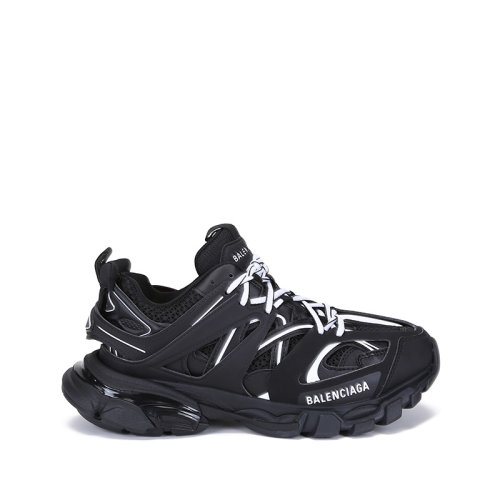 Balenciaga/巴黎世家 男士織物等多種面料拼接網眼系帶休閑運動鞋 542023 W3AC1