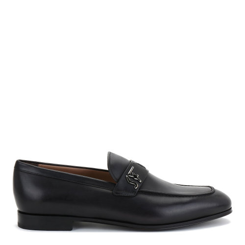 Salvatore Ferragamo/菲拉格慕 帶標識的樂福鞋 男士男士樂福鞋 黑色 734669-02C516