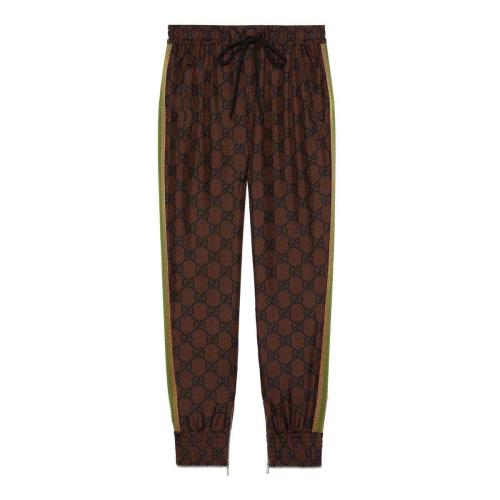  GUCCI古馳 22年秋冬 女士 GG印花真絲長褲 625005 XJCL5 2138 預定商品2-6周發(fā)貨