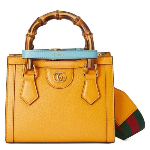  GUCCI古馳 22年秋冬 女士 Gucci Diana竹節迷你托特包 702732 U3ZDT 7480