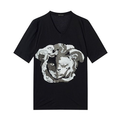 VERSACE/范思哲美杜莎頭像男士短袖T恤     bi