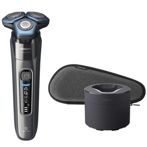Philips/飛利浦 電動剃須刀全新7系藍蜂巢肌能感應智能刮胡刀S7735【痘痘肌專屬】新品上市