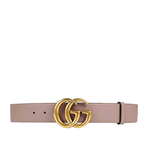 GUCCI/古馳  古琦女士GG金頭板扣牛皮革腰帶 400593 AP00T 5729