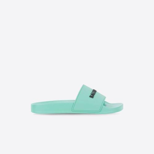  BALENCIAGA巴黎世家 22年秋冬 男士 拖鞋 Men's Pool Slide Sandal  in Green 565826W1S803410 預定商品1-3周發貨