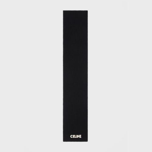  CELINE賽琳思琳 22年秋冬 男士 圍巾 CELINE羅紋羊毛圍巾 2AC35619S.38NO