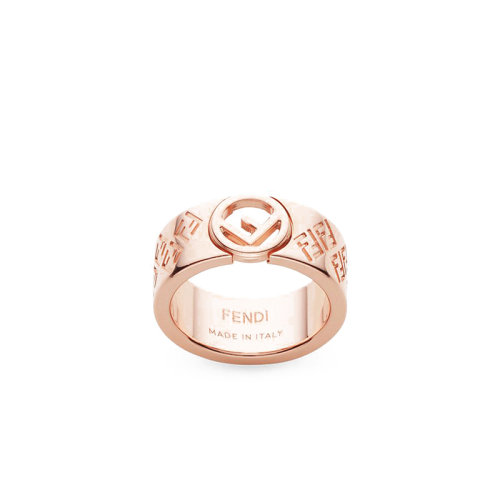 FENDI/芬迪  F IS FENDI系列 女士玫瑰金金屬fendi圖標(biāo)雕花FF圖案 8AG796A6FFF0CJ4