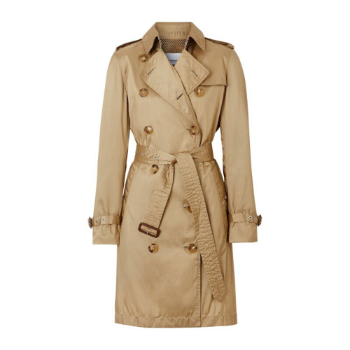 BURBERRY/博柏利 巴寶莉  女裝 女士時尚百搭淺棕色織物長款風衣 80140171