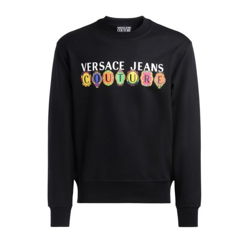  VERSACE JEANS/范思哲牛仔 男士黑色棉質衛衣 B7GWA7PC30456 899 PLFSX
