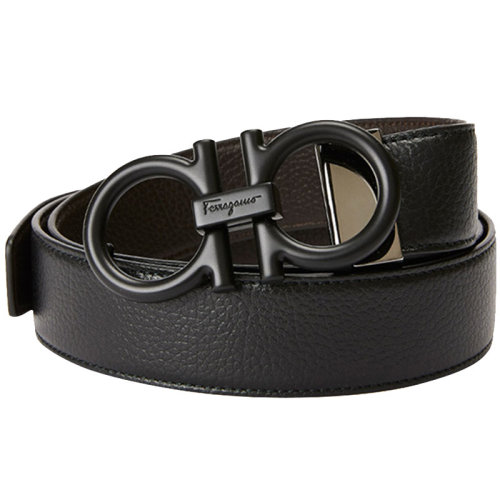 Salvatore Ferragamo/菲拉格慕 男士 皮革雙面時尚皮帶腰帶 679974 709312