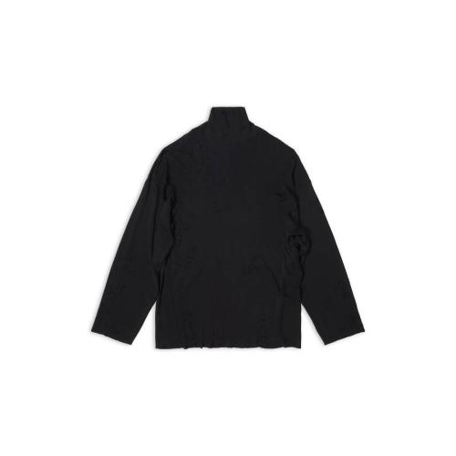  BALENCIAGA巴黎世家 22年秋冬 女士 針織衫 DESTROYED套領衫 719044T51871000