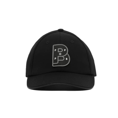 BURBERRY/博柏利 22年秋冬新款 Pop Trading Company聯名系列 男女同款黑色純棉字母圖案棒球帽鴨舌帽80571031