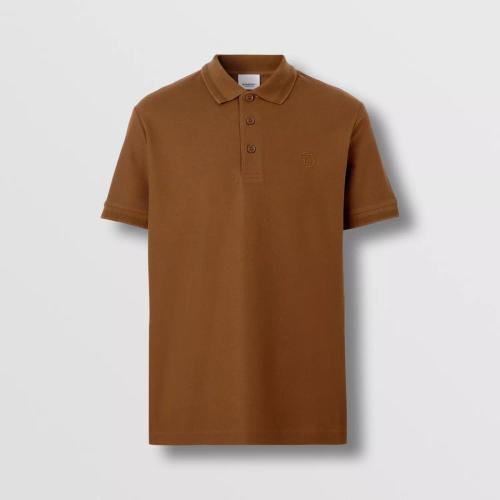  BURBERRY 22年秋冬 男士 專屬標識圖案珠地網眼布棉質 Polo 衫 80642021