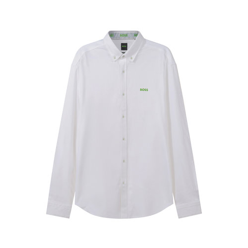 HUGO BOSS/雨果博斯 男士棉質(zhì)長袖襯衫LOGO標志 50466044