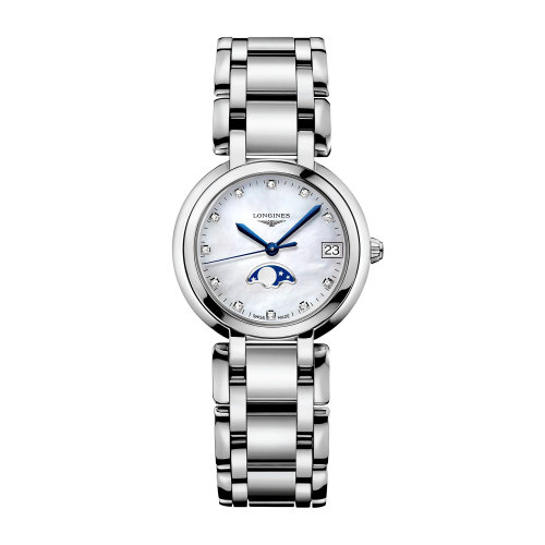 LONGINES/浪琴 心月系列 鉆石時標(biāo) 石英 女士腕表 L8.116.4.87.6